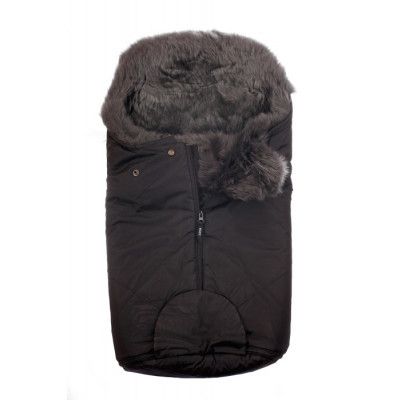 BOZZ Åkpåse lammskinn liten långhårig (Grå)