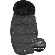 Dooky åkpåse stor, grå med reflexmönster