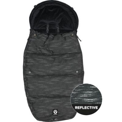 Dooky åkpåse stor, grå med reflexmönster