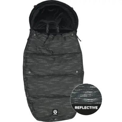 Dooky åkpåse stor, grå med reflexmönster