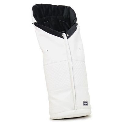 Emmaljunga åkpåse 2024, polar white leatherette, polar white leatherette