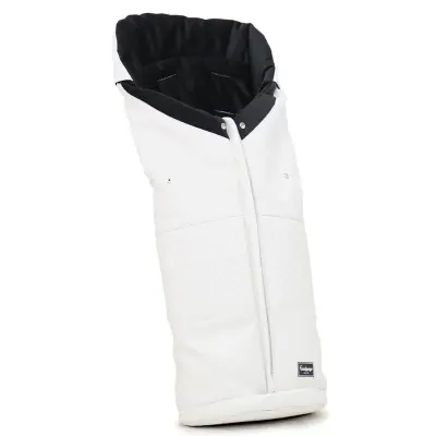 Emmaljunga åkpåse 2024, polar white leatherette, polar white leatherette
