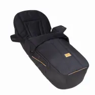 Emmaljunga åkpåse 3-i-1 Flat+, outdoor black, Outdoor Black