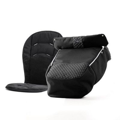 Emmaljunga åkpåse NXT De Luxe ERGO 2022, crystal black, crystal Black