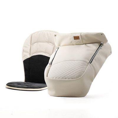 Emmaljunga åkpåse NXT De Luxe ERGO 2022, sand beige leatherette, sand Beige Leatherette