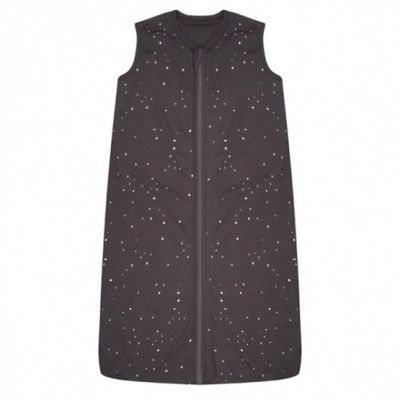 Little Indians - Sovsäck Teardrop Dots 110 Cm Bomull Mörkgrå/Vit