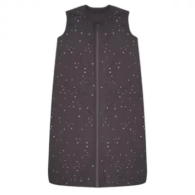 Little Indians - Sovsäck Teardrop Dots 110 Cm Bomull Mörkgrå/Vit