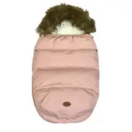 Mini Dreams åkpåse med päls, rosa