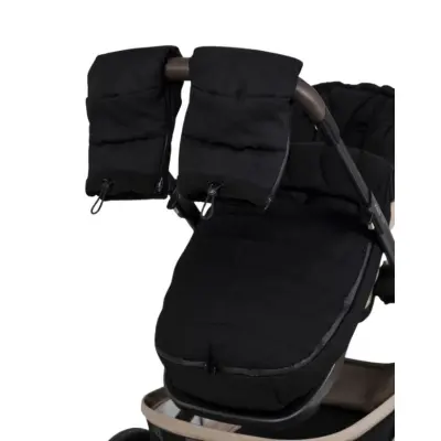 Najell handmuff med dragkedja, matte black