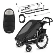Thule Chariot Sport 1 cykelvagn G3 + Chariot Skiing Kit + Elements high performance åkpåse M/L