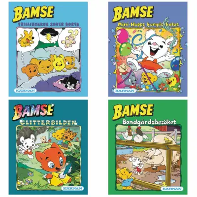 Bamse Miniserieböcker 4-pack - Bamse -  Leksaksaffären