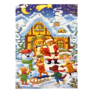 Chokladkalender med Julmotiv - 50 gram