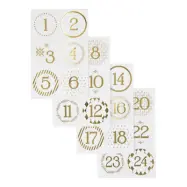 Kalendersiffror - Guld