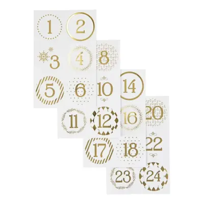 Kalendersiffror - Guld