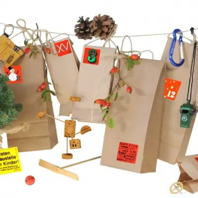 Kids At Work - Adventskalender Paper Brun 50 Delar