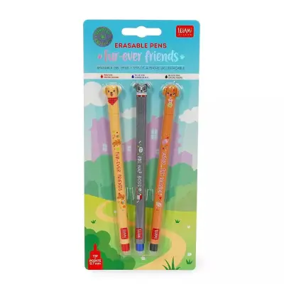 Legami Gelpenna med utsuddbart bläck 3-pack Fur-ever Friends - Legami -  Leksaksaffären