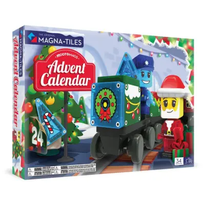 Magna-Tiles micromags Adventskalender 34 delar - Magna-Tiles -  Leksaksaffären