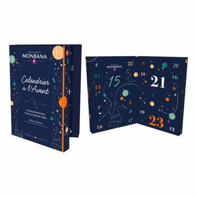 Monbana Adventskalender Chokladpraliner - 170 gram
