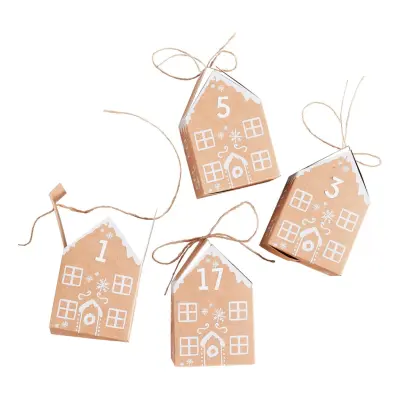 Pepperkakshus DIY Adventskalender - 24-pack