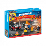 Playmobil, City Action - Adventskalender ”Brandräddningsaktion på byggarbetsplatsen”