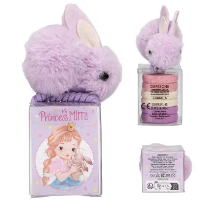 Princess Mimi Hårsnoddar Lila Kanin - Princess Mimi -  Leksaksaffären