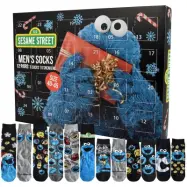 Sesam Adventskalender - Krümelmonster - Socken Kalender - för Herr - flerfärgad