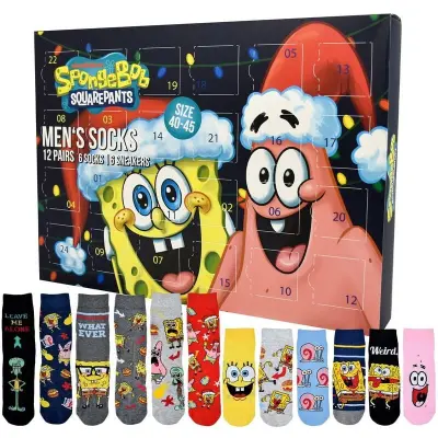SpongeBob SquarePants - Anime Adventskalender - Spongebob & Patrick - Socken Kalender - för None - flerfärgad