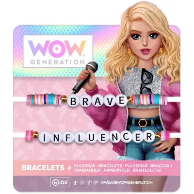 WOW Generation Armband Budskap : Model - Brave/Influencer - WOW Generation -  Leksaksaffären