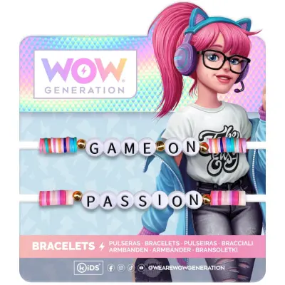 WOW Generation Armband Budskap : Model - Game on/Passion - WOW Generation -  Leksaksaffären