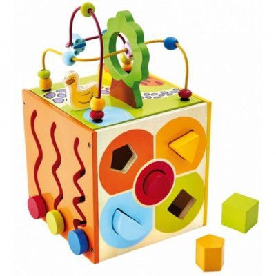 Bino - Aktivitetskub 5-In-1 Trä