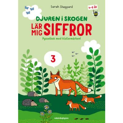 Djuren i skogen lär mig siffror (Pysselbok)