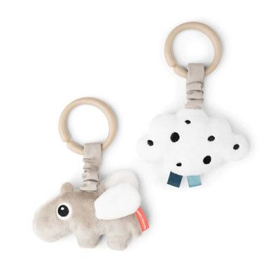 Done by Deer aktivitetsleksak Happy clouds 2-pack, sand