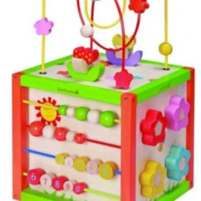 Ever Earth Everearth - Aktivitetskub 25 Cm Trä