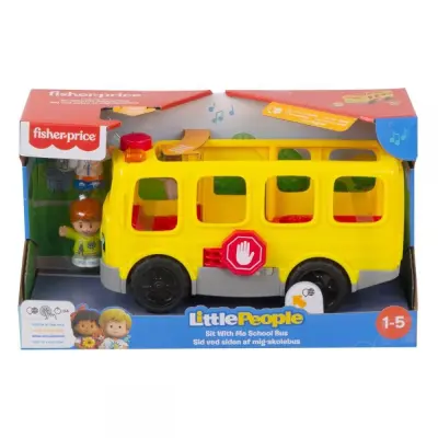 Fisher Price Little People Skolbuss med ljud och ljus Sv/No/Dk/Fi/En