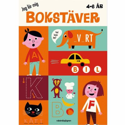Rabén&Sjögren Jag lär mig bokstäver, pysselbok