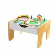 Kidkraft - 2-1 - Aktivitetsbord Och Legobord kombinerat - Grått Och Vitt