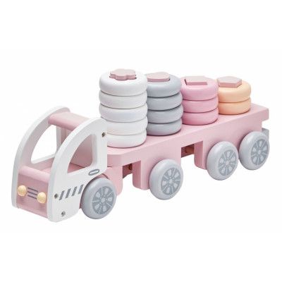 Kids Concept, Plocklastbil pastellrosa