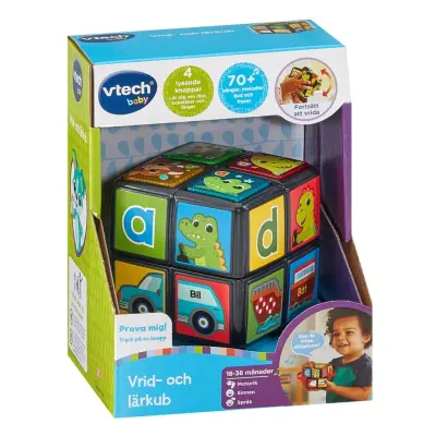 Vtech Vrid- och lärkub SE - Vtech -  Leksaksaffären