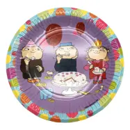 Papperstallrikar Lila Alfons Åberg - 8-pack