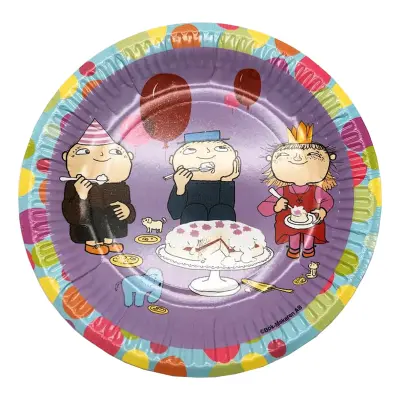 Papperstallrikar Lila Alfons Åberg - 8-pack