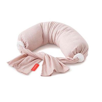 bbhugme amningskudde, pink melange/white