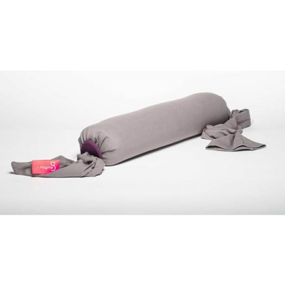 bbhugme amningskudde, stone/plum