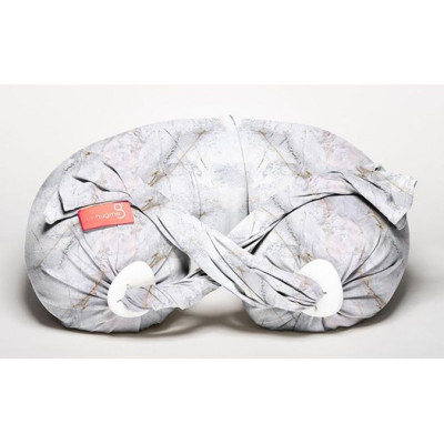 bbhugme gravid- och amningskudde, marble/vanilla