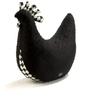 La Millou Danas Hen amningskudde, chessboard/black