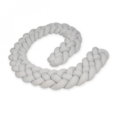 PQP Kudde - Knutkudde - Knot Tredelad Fläta - Grå