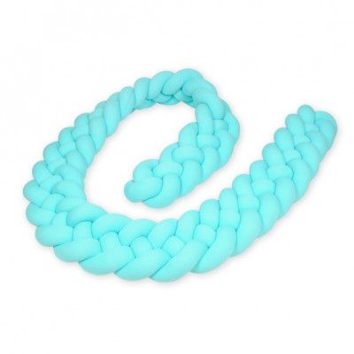 PQP Kudde - Knutkudde - Knot Tredelad Fläta - Turkos