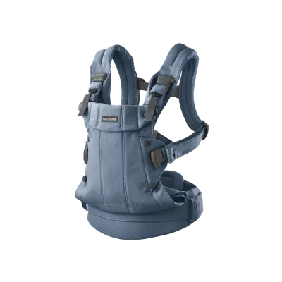 BabyBjörn - Bärsele Harmony - Blå / Melerad väv