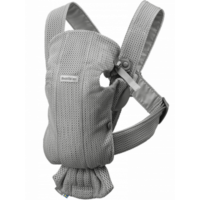 BABYBJÖRN Bärsele Mini - Grå, 3D Mesh