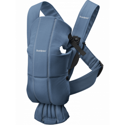 BabyBjörn Bärsele Mini - Indigoblå / Bomull