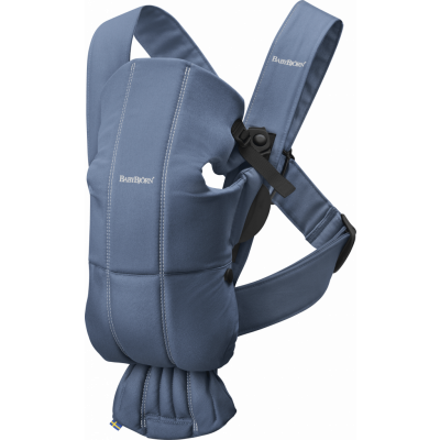BABYBJÖRN Bärsele Mini - Indigoblå, Cotton